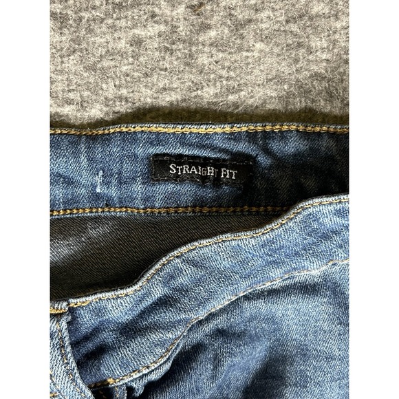 Judy Blue Jean Women 3XL Blue Straight Fit‎ Stretch Dark Wash Denim 36x26 - Picture 4 of 13